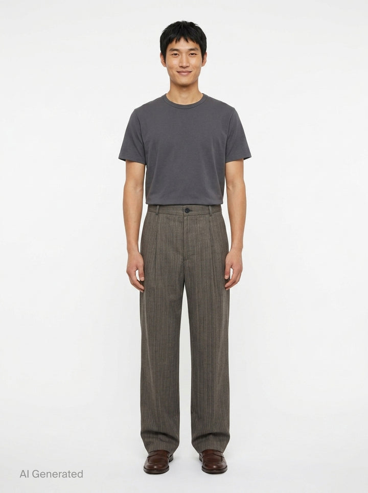 Regular Fit Straight Leg Pants | Dries Van Noten | Club21 - front