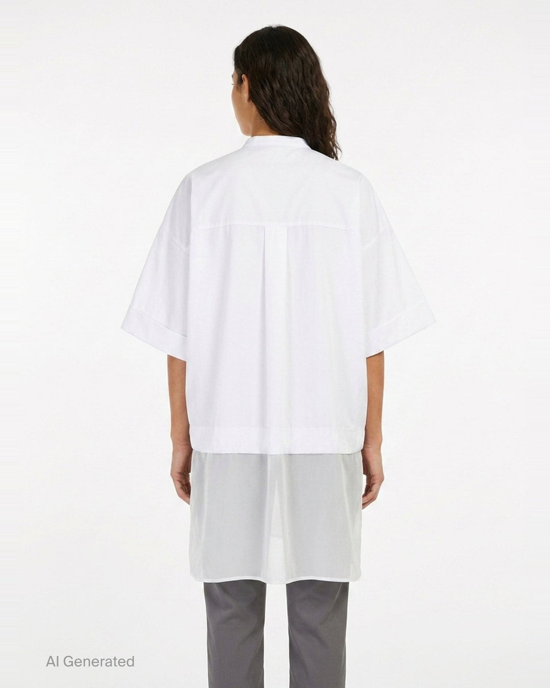 Pleated Wide Box Shirt | Enfold | Club21 - back