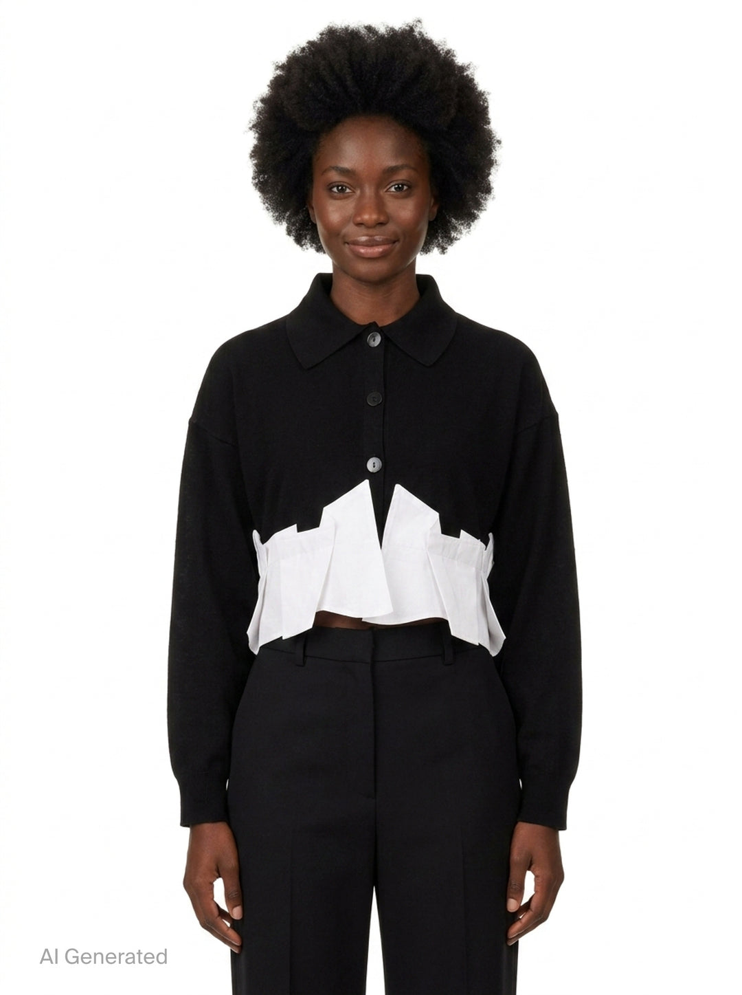 Tucked Docked Hem Cardigan | Enfold | Club21 - front