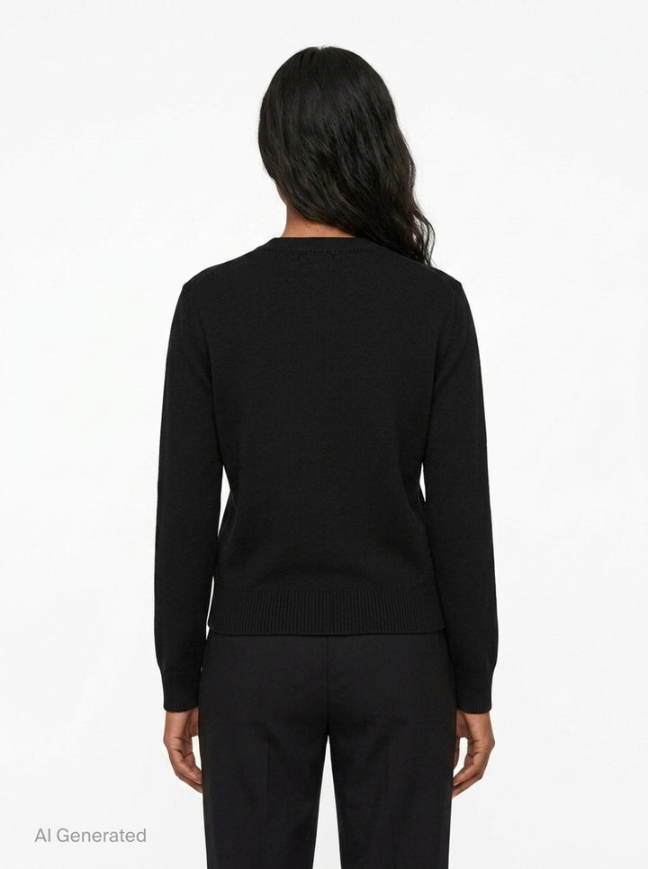 Embellished Merino Wool Cardigan | Erdem | Club21 - back