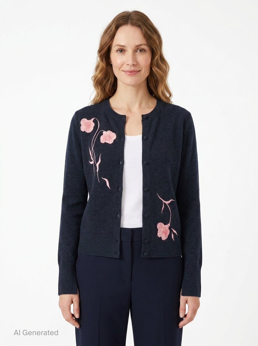 Embroidered Fitted Cardigan | Erdem | Club21 - front