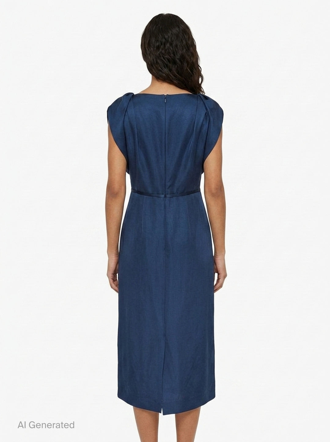 Embroidered Heavy Satin Dress | Erdem | Club21 - back