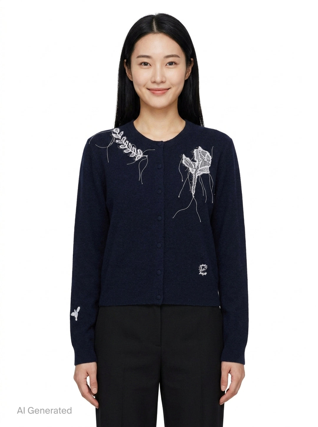 Fine Alpaca Blend Fitted Cardigan | Erdem | Club21 - front