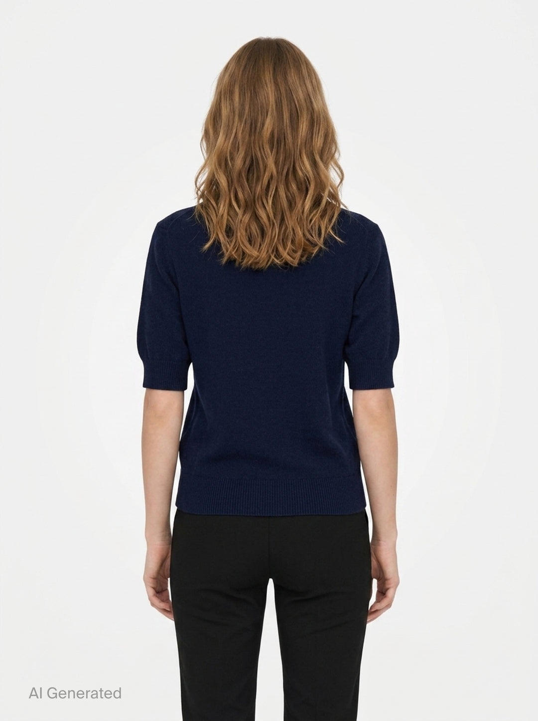 Fine Alpaca Blend Short Sleeve Knit | Erdem | Club21 - back