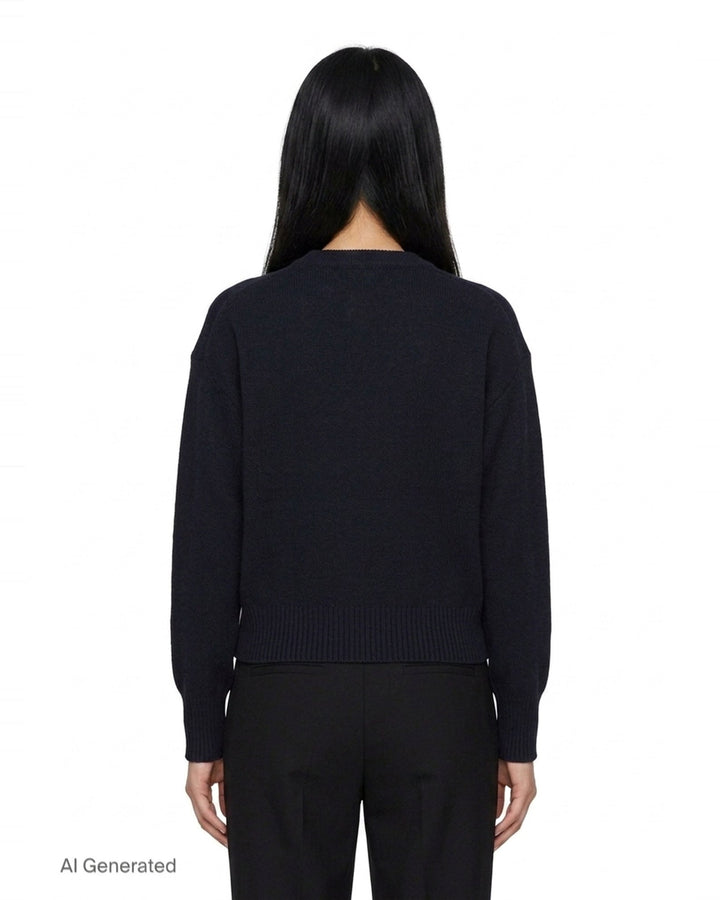 Fine Merino Wool Floral Jumper | Erdem | Club21 - back