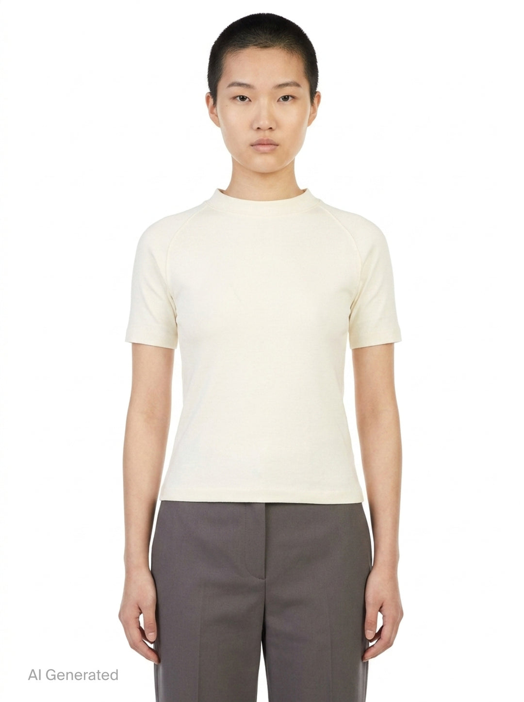 Shrunken Mock Neck Tee | Fear of God Essentials | Club21 - front