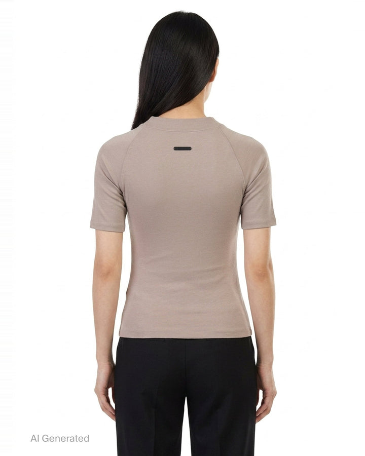 Shrunken Mock Neck Tee | Fear of God Essentials | Club21 - back