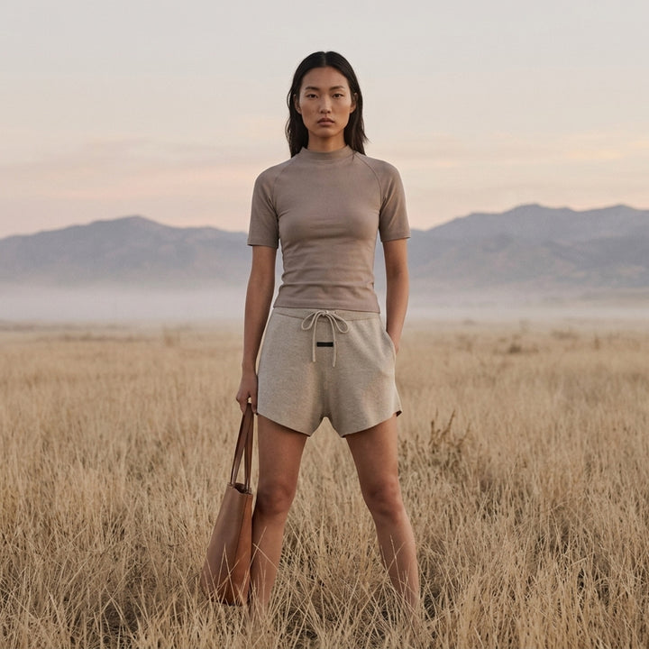 Shrunken Mock Neck Tee | Fear of God Essentials | Club21 - lifestyle