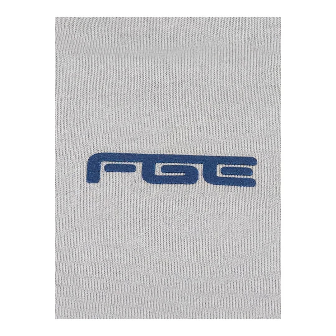 Fear of God ESSENTIALS women's slim mockneck tee in black with ribbed high neck, short sleeves and small white logo at the centre chest - packshot