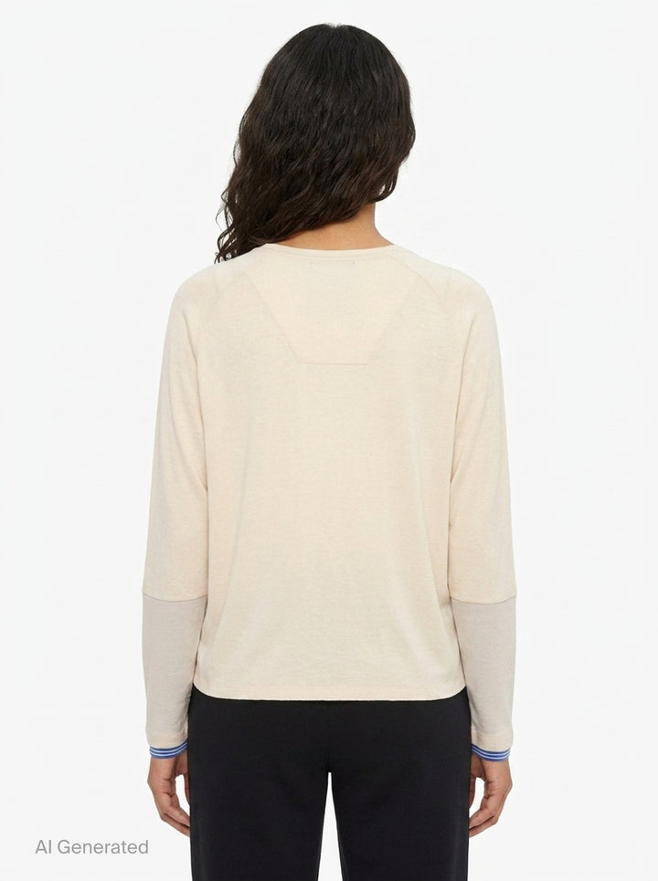 Layered Long Sleeve Tee | Fritur | Club21 - back