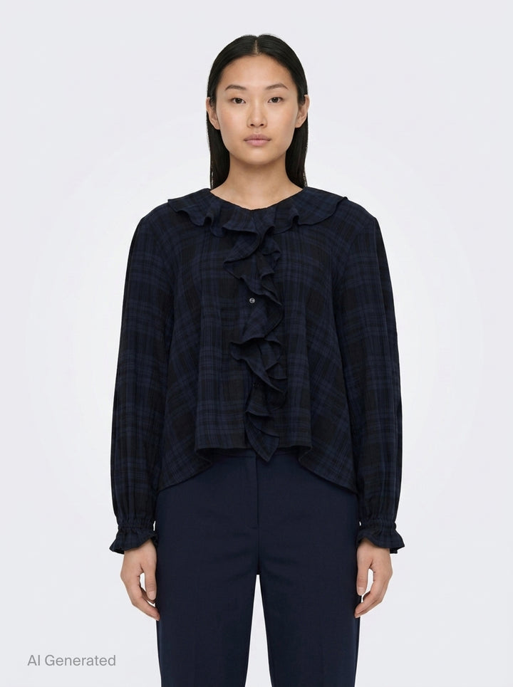 Vivi Frill Blouse | Fritur | Club21 - front