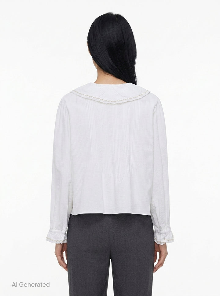Vivi Frill Blouse | Fritur | Club21 - back