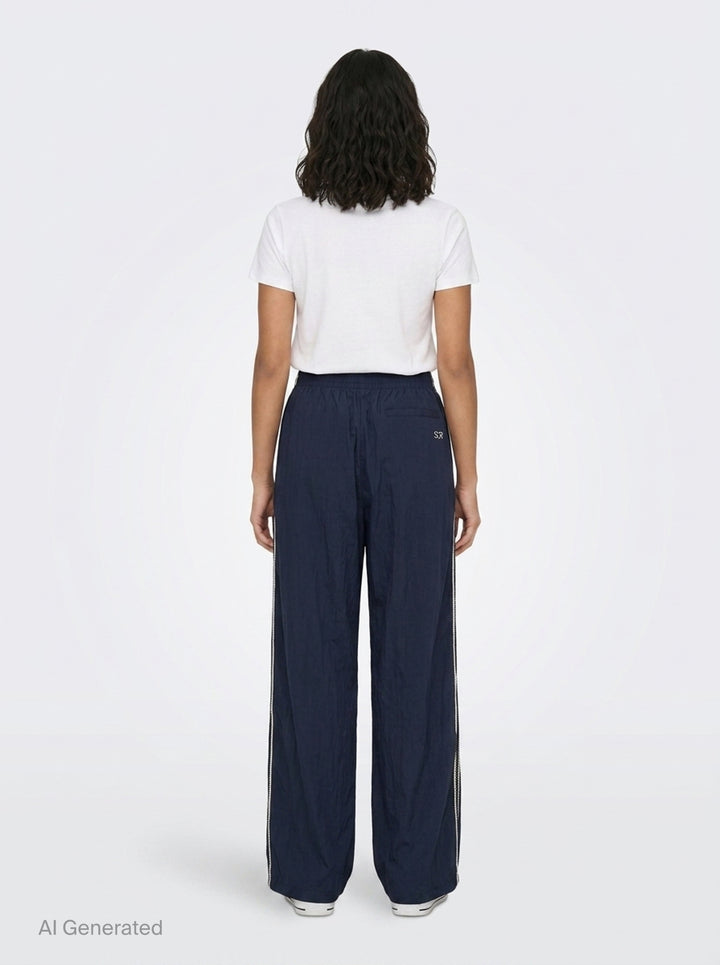 Weaving Wide-Leg Track Pants | Fritur | Club21 - back