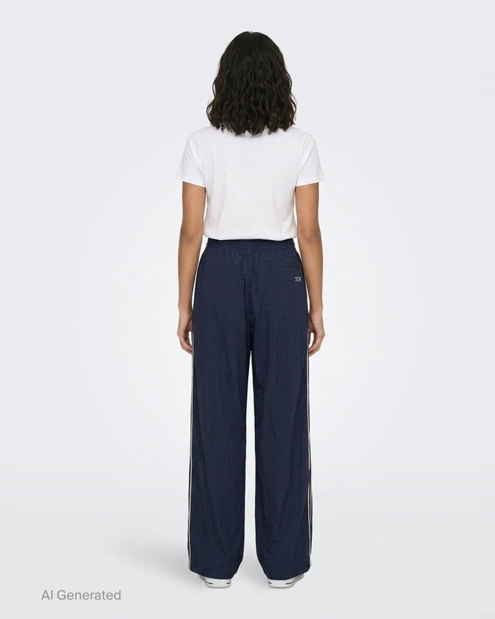 Weaving Wide-Leg Track Pants | Fritur | Club21 - back