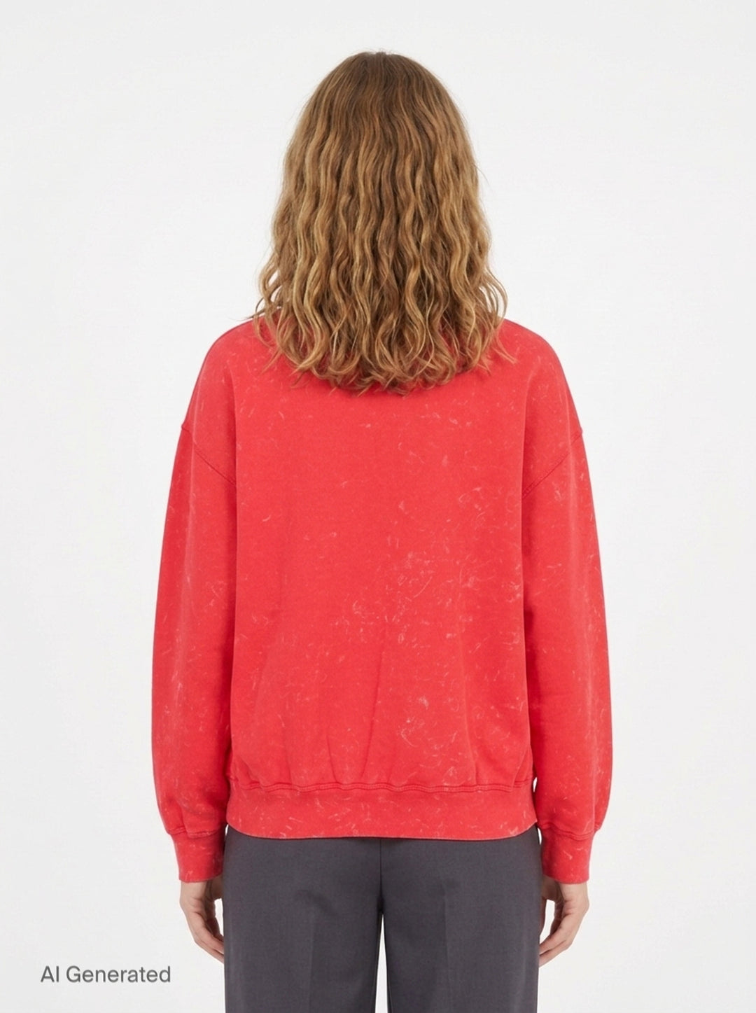 Cherry Washed Crewneck Sweatshirt | Ganni | Club21 - back