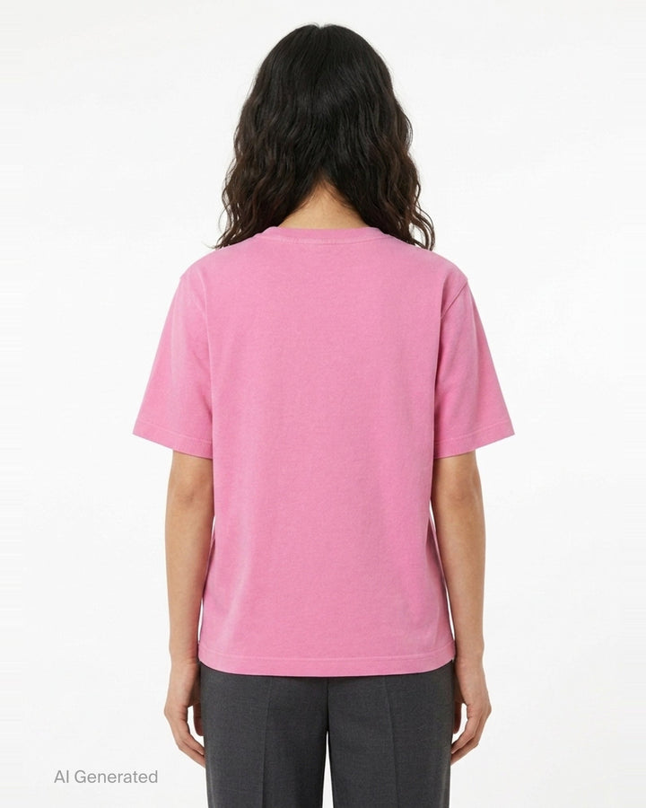 Heavy Cotton Embroidery Tee | Ganni | Club21 - back