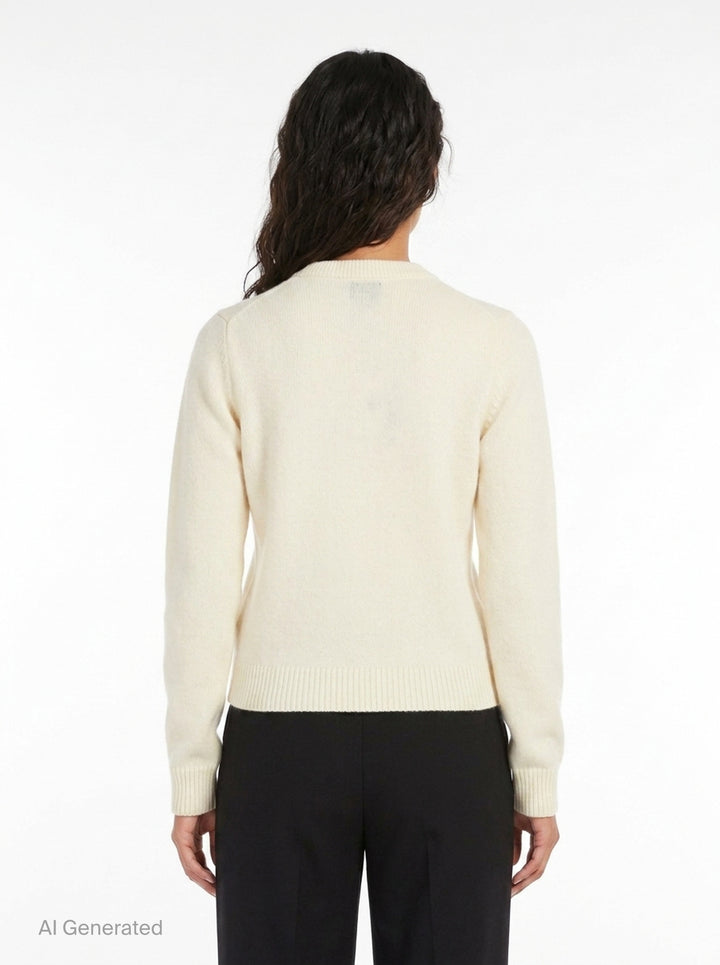 Horse Graphic Wool Sweater | Ganni | Club21 - back