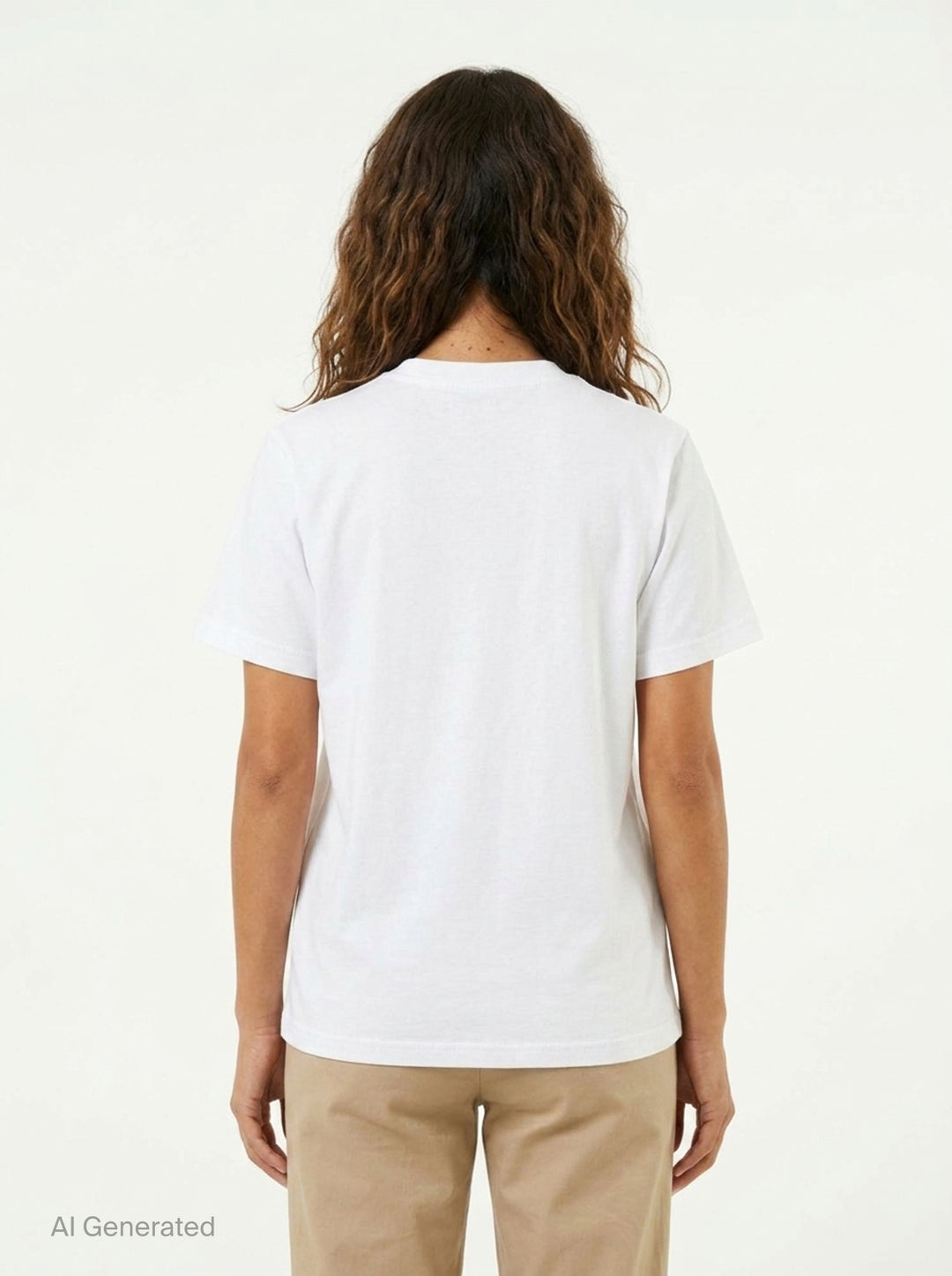 Ganni white relaxed cotton t-shirt with collegiate 'Ganni' lettering above a distressed graphic of two fuzzy bears wearing mushroom caps, with 'Have a nice day! Please recycle' text beneath - back