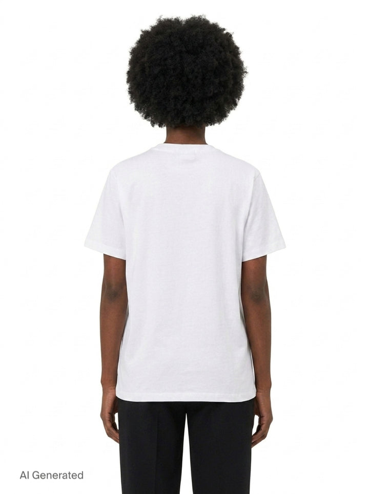 Western Zebra Boot Graphic Tee | Ganni | Club21 - back