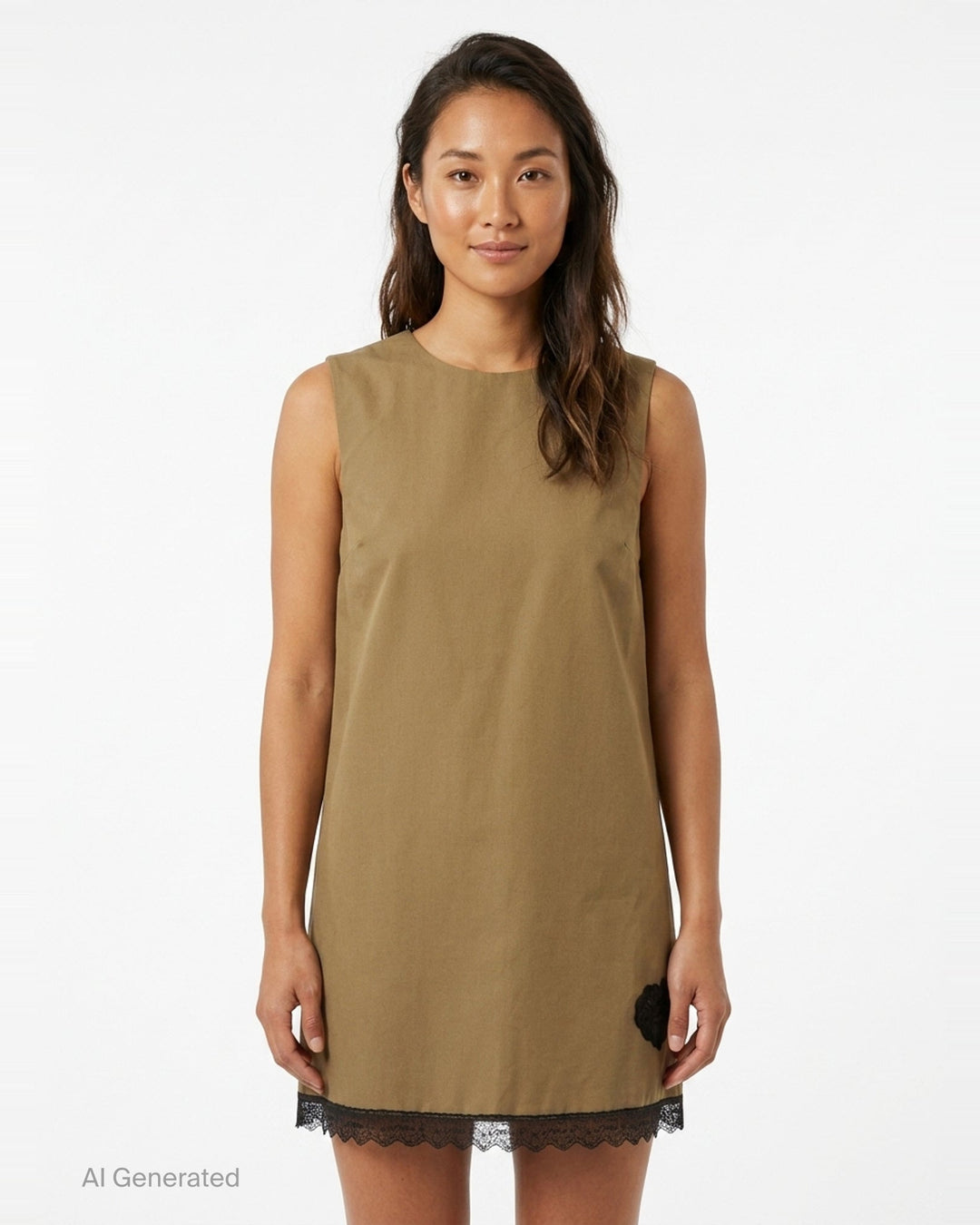 Workwear Canvas Boxy Mini Dress | Ganni | Club21 - front