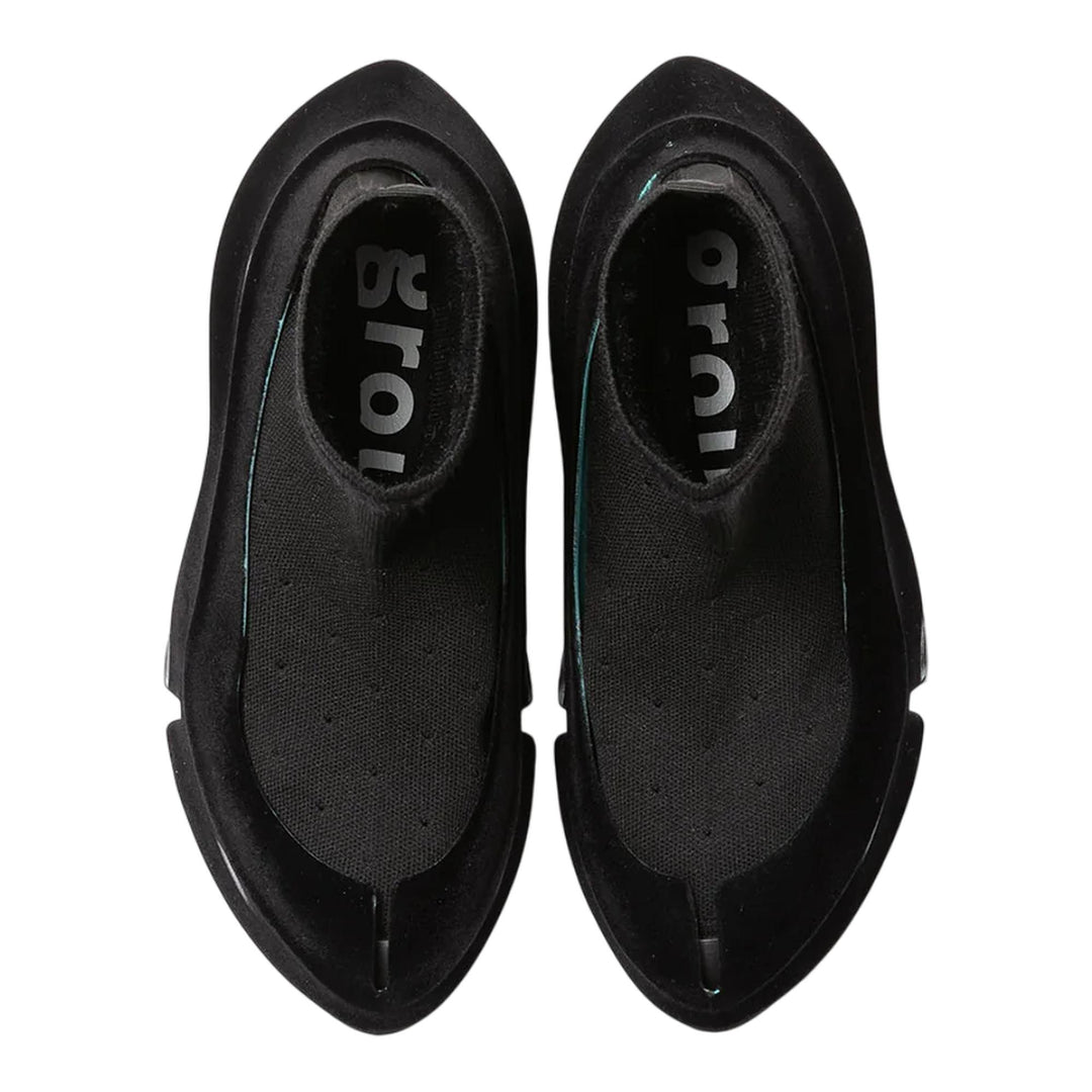 Club21 - grounds - Orca Dotted Lace Flocky Scratch Sneakers - SNEAKERS - Black