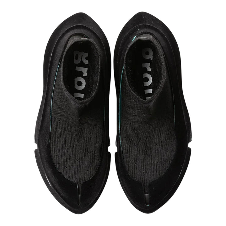 Club21 - grounds - Orca Dotted Lace Flocky Scratch Sneakers - SNEAKERS - Black