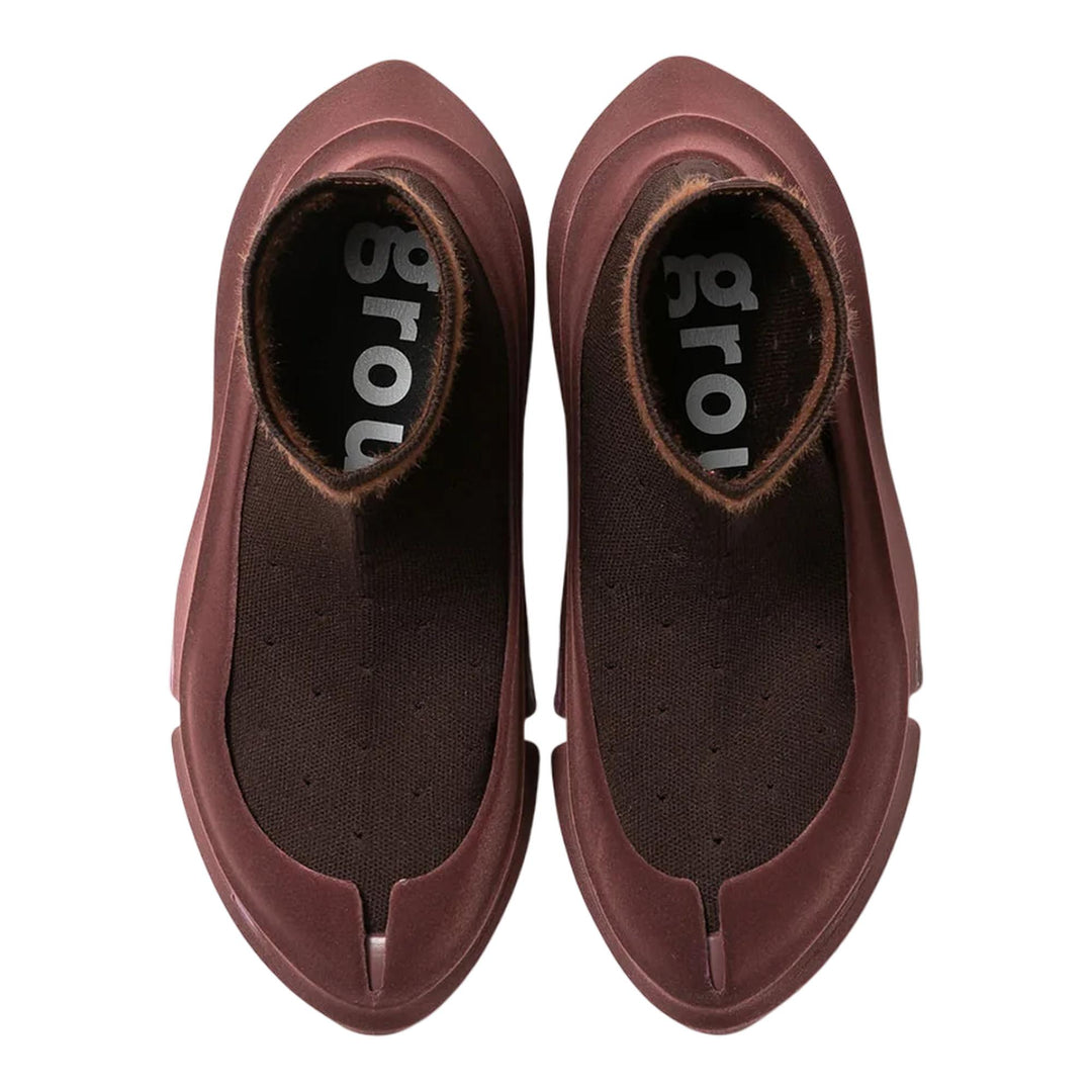 Club21 - grounds - Orca Dotted Lace Flocky Scratch Sneakers - SNEAKERS - Brown