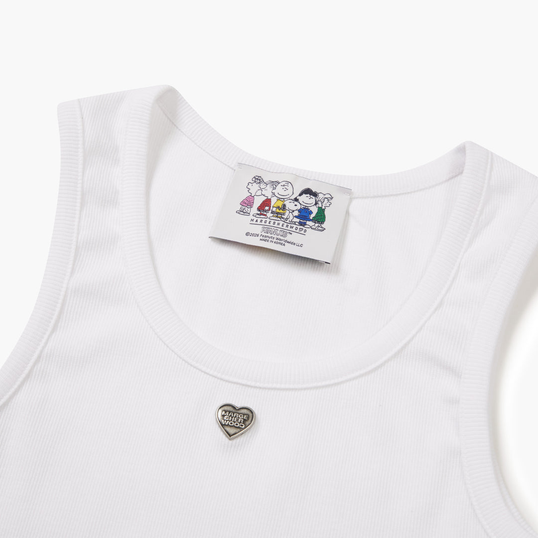 Heart Pendant Sleeveless T-Shirt
