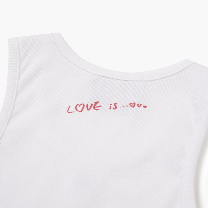 Heart Pendant Sleeveless T-Shirt