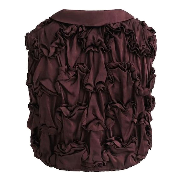Ruffled Satin Cropped Top | Hisu Park | Club21 - packshot
