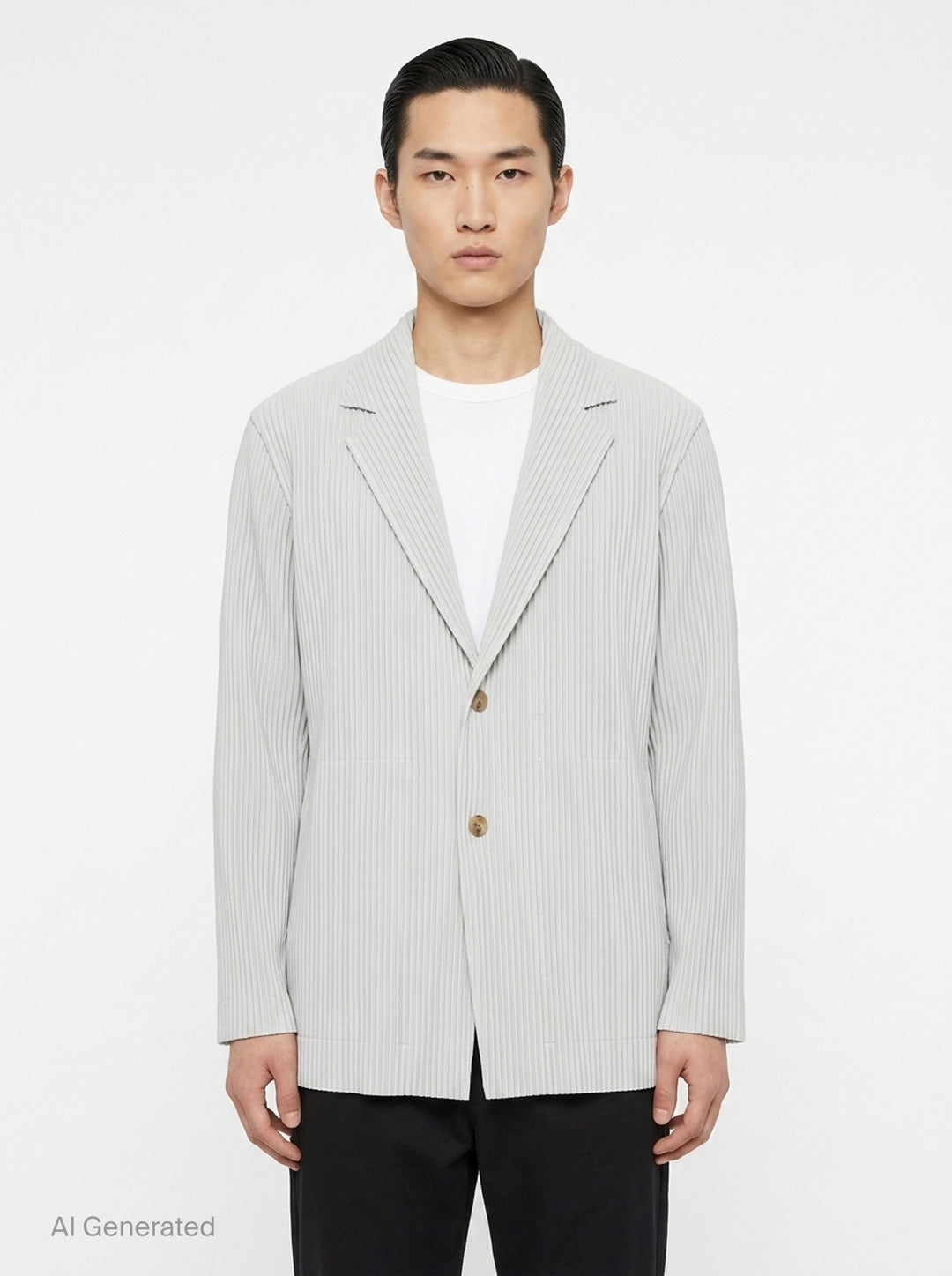2 Button Pleated Blazer Jacket | Homme Plissé Issey Miyake | Club21 - front