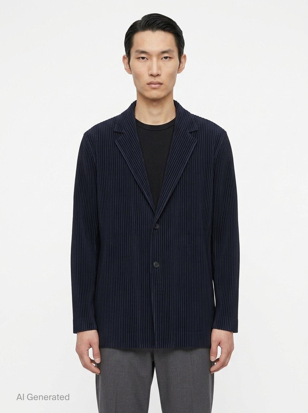 2 Button Pleated Blazer Jacket | Homme Plissé Issey Miyake | Club21 - front