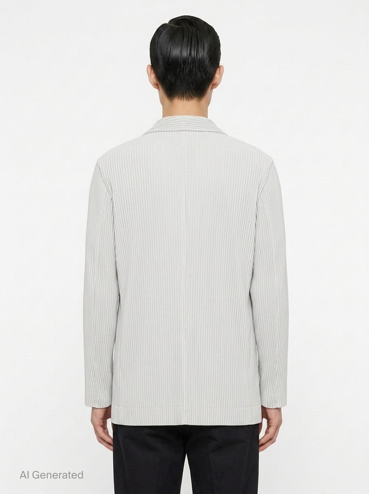 2 Button Pleated Blazer Jacket | Homme Plissé Issey Miyake | Club21 - back