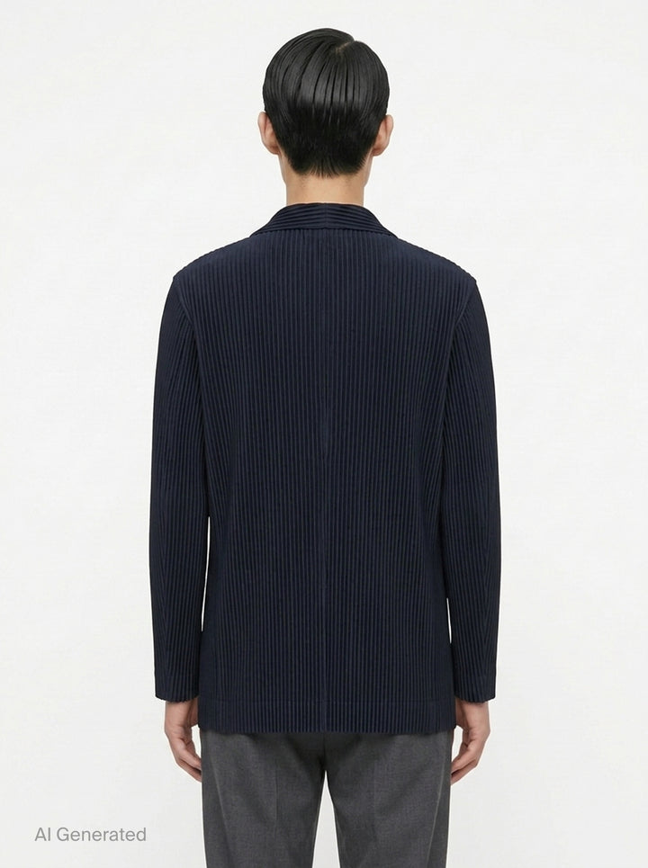 2 Button Pleated Blazer Jacket | Homme Plissé Issey Miyake | Club21 - back