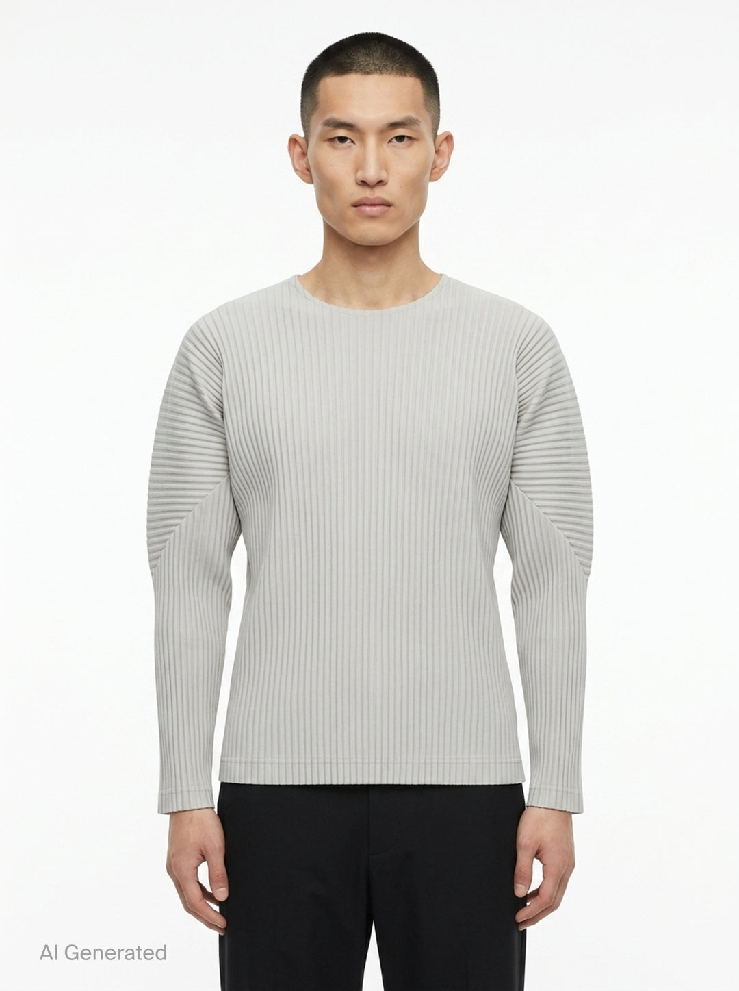 Basic Long Sleeve Tee | Homme Plissé Issey Miyake | Club21 - front