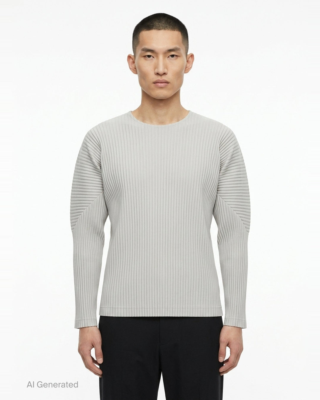 Basic Long Sleeve Tee | Homme Plissé Issey Miyake | Club21 - front