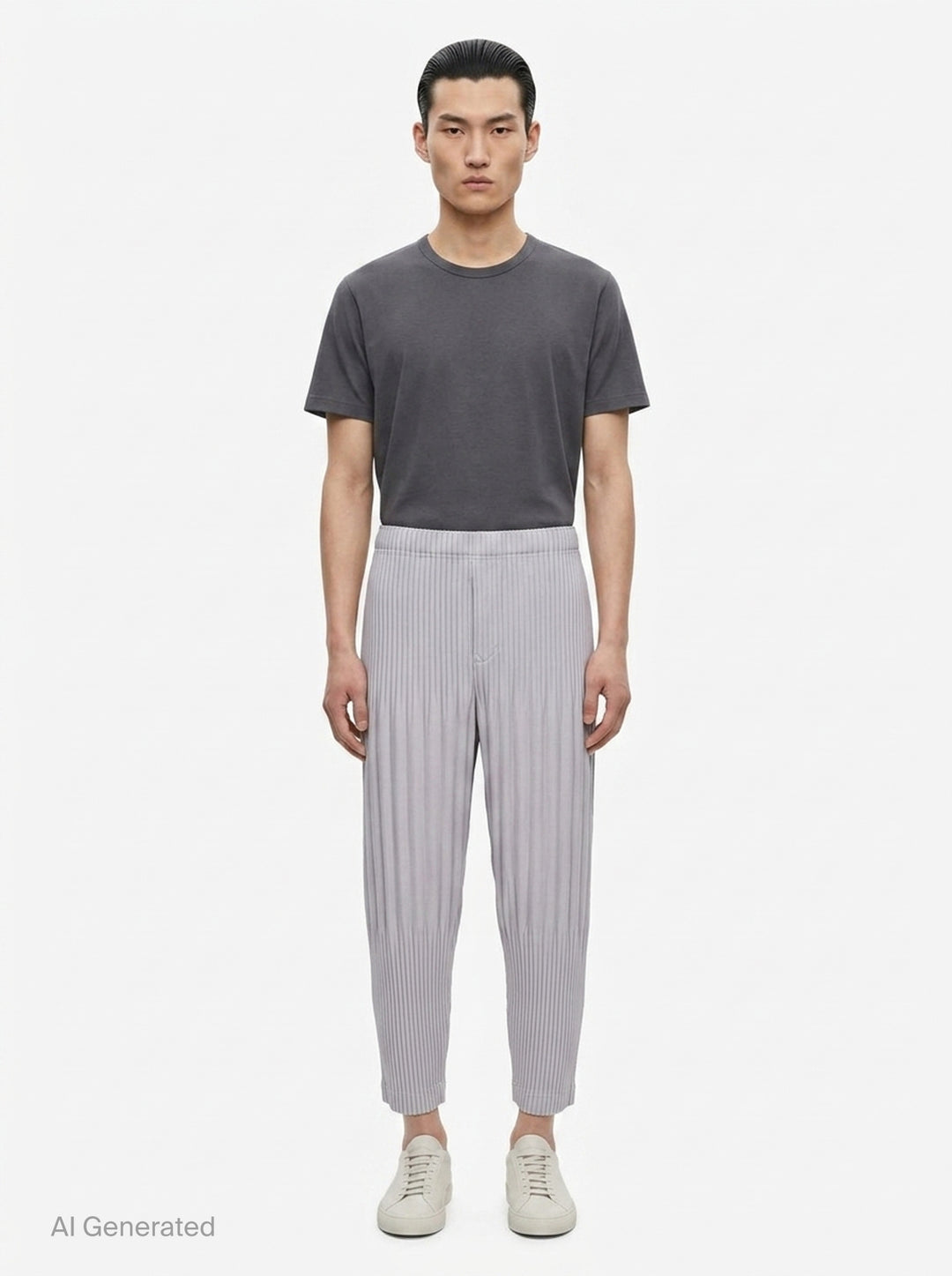 Basic Pleated Pants | Homme Plissé Issey Miyake | Club21 - front