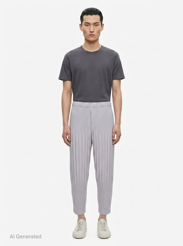 Basic Pleated Pants | Homme Plissé Issey Miyake | Club21 - front