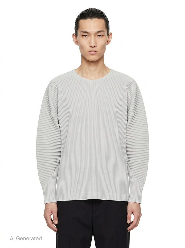 Basics Long Sleeve Tee | Homme Plissé Issey Miyake | Club21 - front