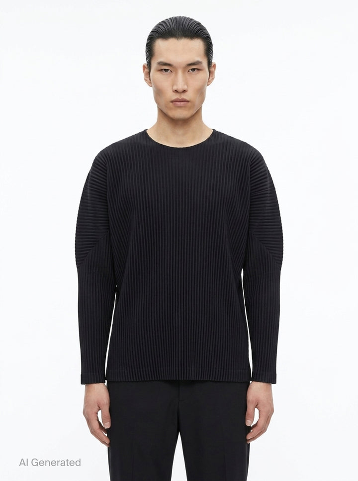 Basics Long Sleeve Tee | Homme Plissé Issey Miyake | Club21 - front