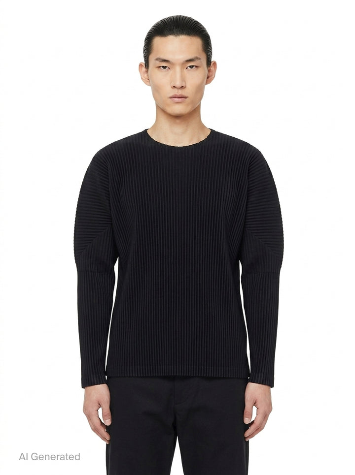 Basics Long Sleeve Tee | Homme Plissé Issey Miyake | Club21 - front