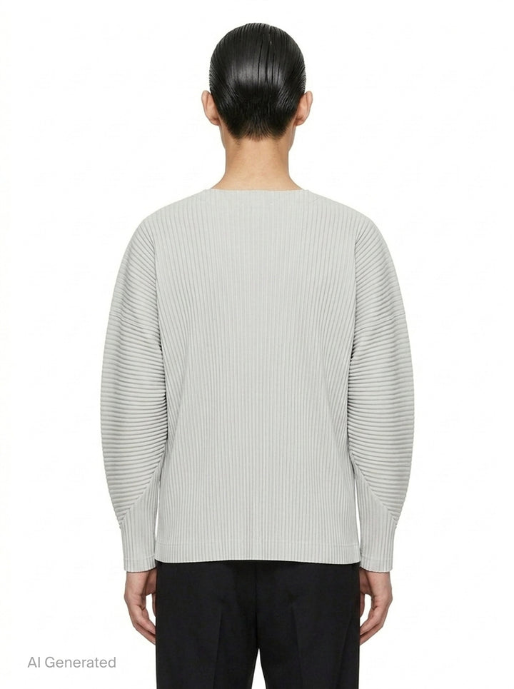 Basics Long Sleeve Tee | Homme Plissé Issey Miyake | Club21 - back