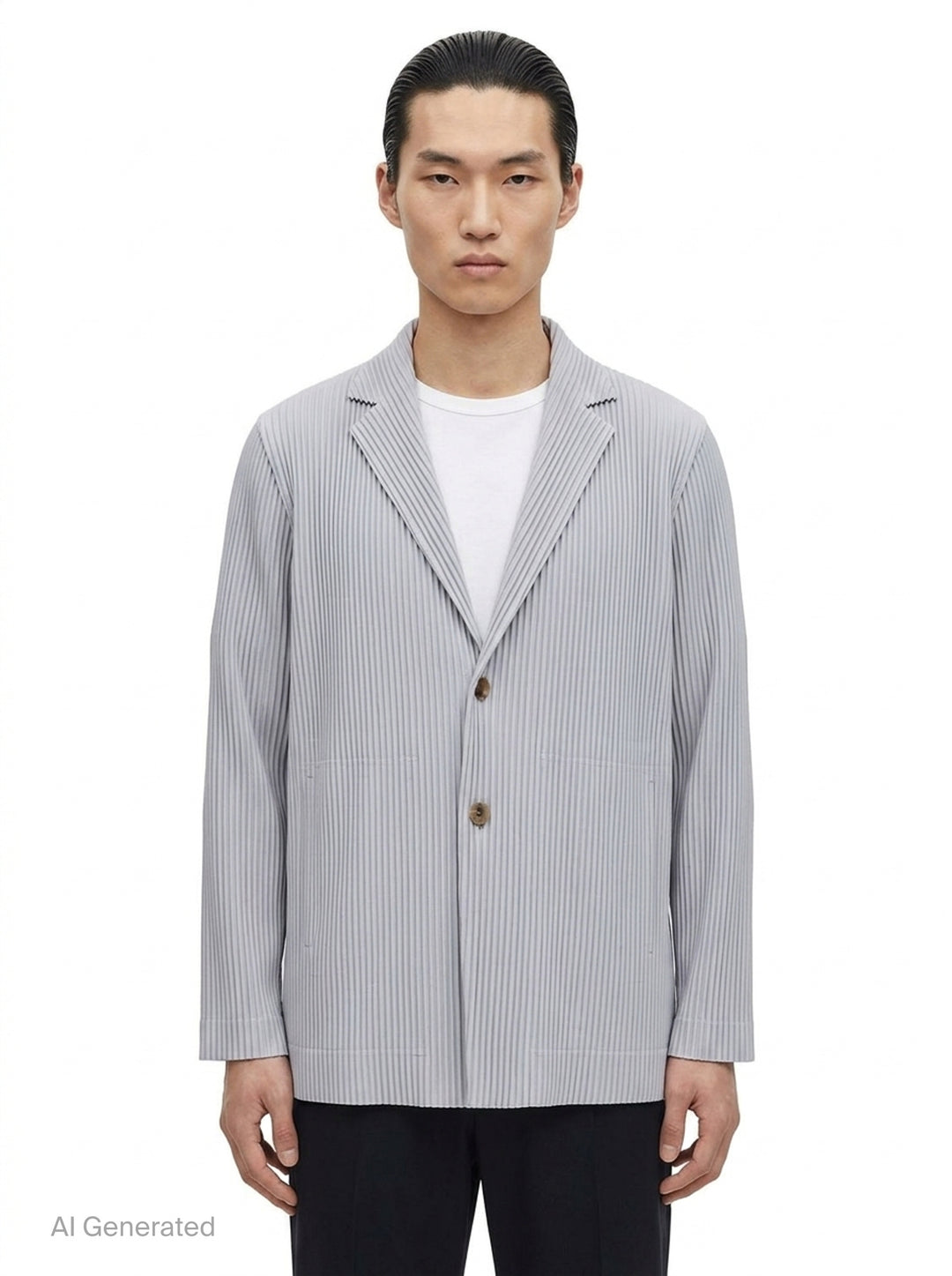 Basics Pleated Blazer Jacket | Homme Plissé Issey Miyake | Club21 - front