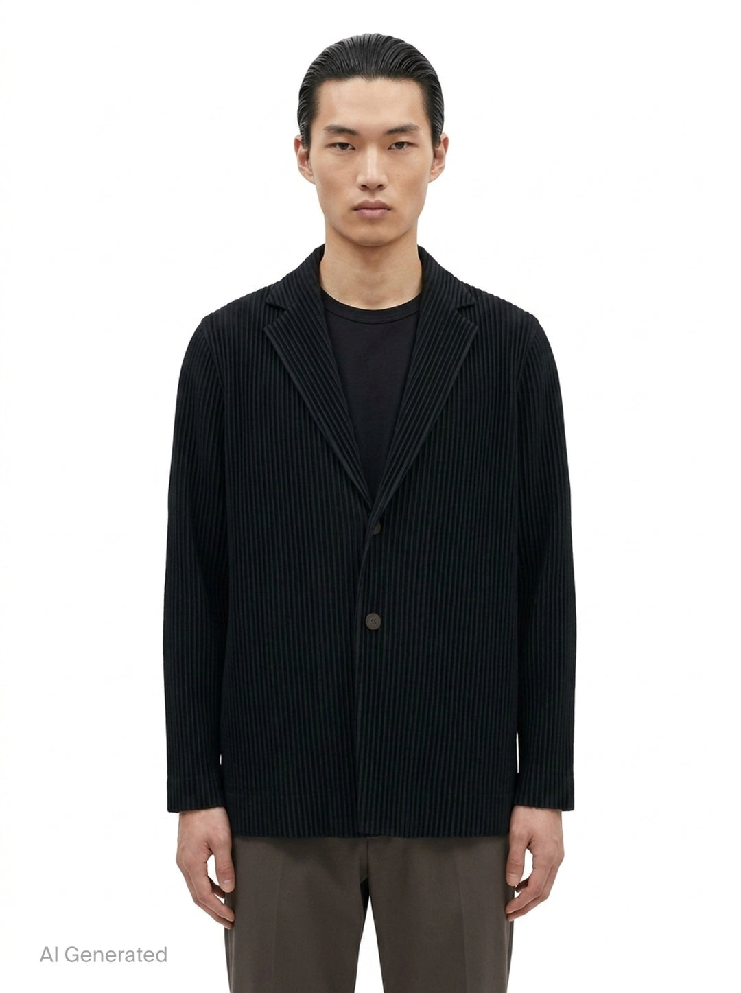 Basics Pleated Blazer Jacket | Homme Plissé Issey Miyake | Club21 - front