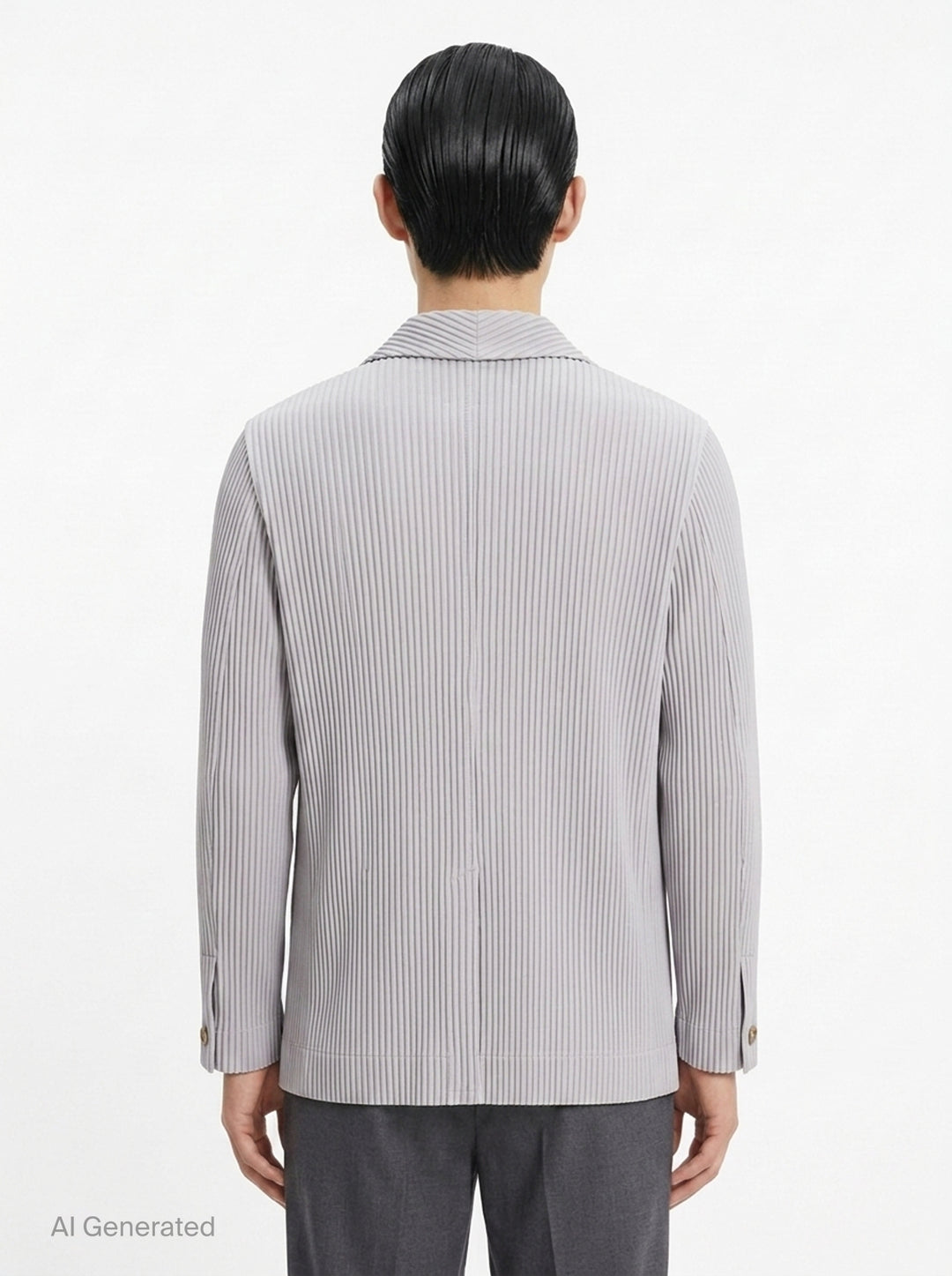Basics Pleated Blazer Jacket | Homme Plissé Issey Miyake | Club21 - back