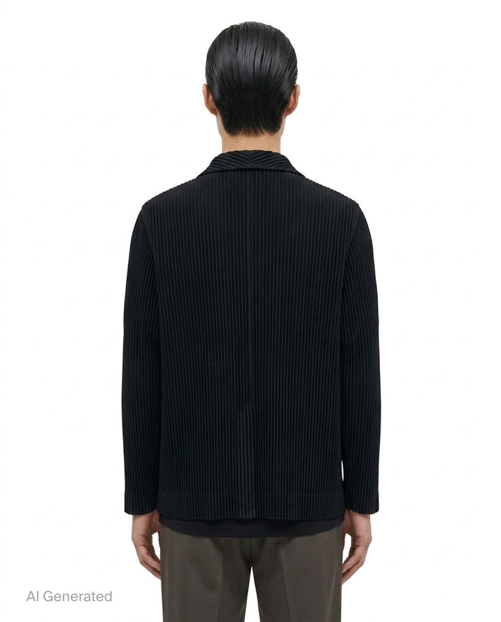 Basics Pleated Blazer Jacket | Homme Plissé Issey Miyake | Club21 - back