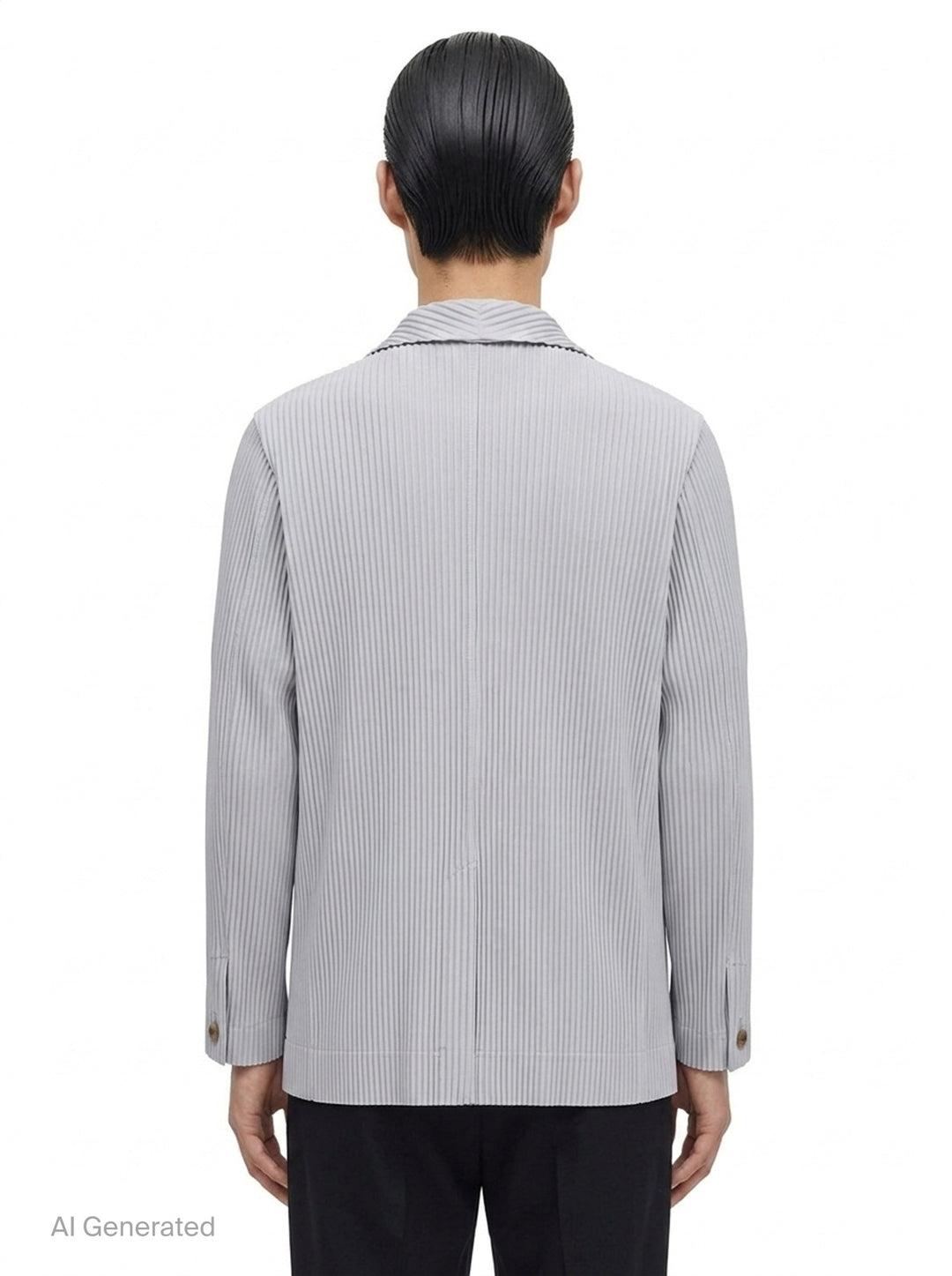 Basics Pleated Blazer Jacket | Homme Plissé Issey Miyake | Club21 - back