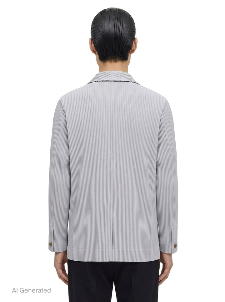 Basics Pleated Blazer Jacket | Homme Plissé Issey Miyake | Club21 - back