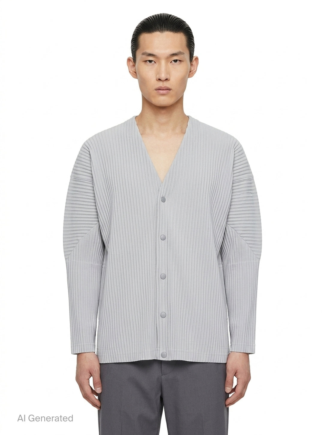 Basics Pleated Cardigan | Homme Plissé Issey Miyake | Club21 - front