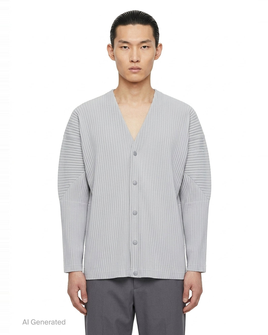 Basics Pleated Cardigan | Homme Plissé Issey Miyake | Club21 - front